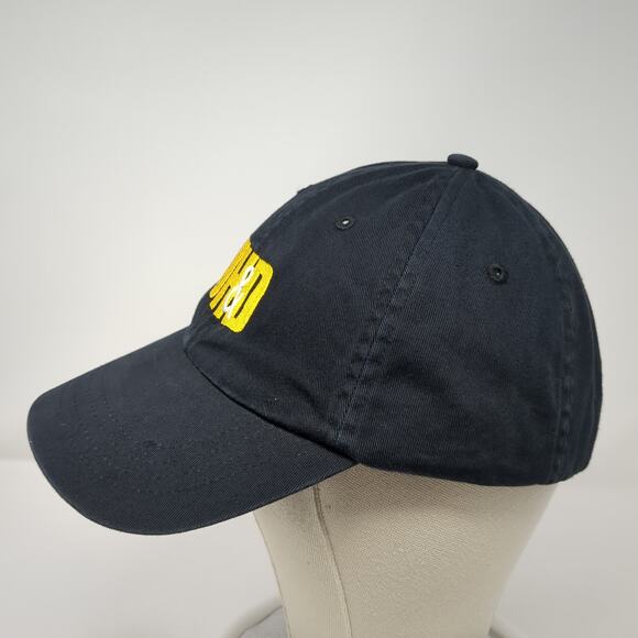 UH&D Strapback Baseball Cap Black One Size Embroidered Classic Cut Ultra Club - Picture 3 of 9